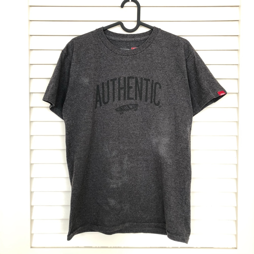 Vans Authentic Graphic Vintage Wash T-Shirt Gray